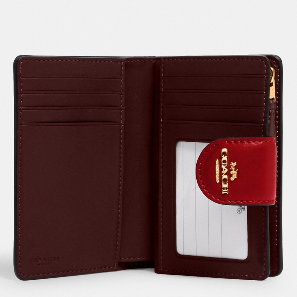 NWT💃Coach Corner Zip Wallet Signature Canvas - Picture 2 of 7